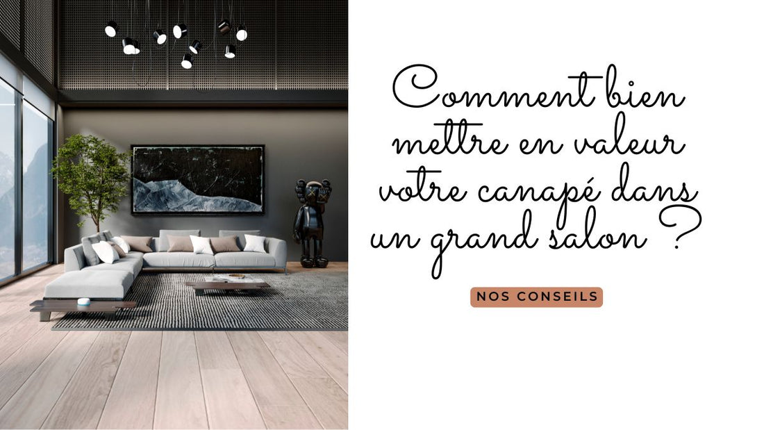 Comment bien mettre en valeur votre canapé dans un grand salon ?