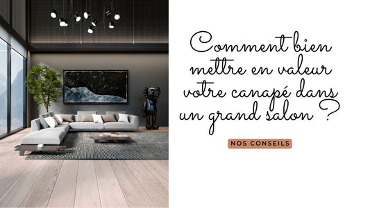 Comment bien mettre en valeur votre canapé dans un grand salon ?