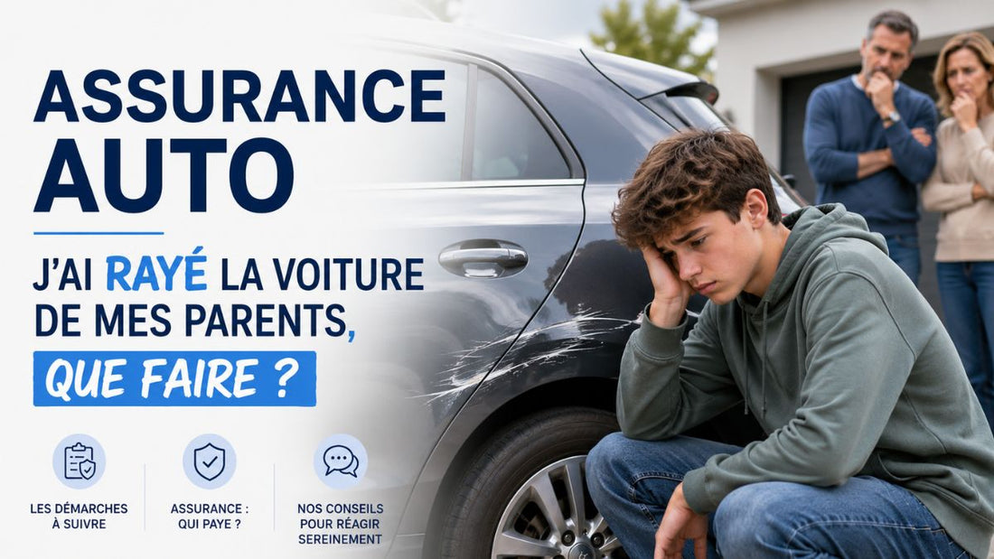 Assurance auto : j’ai rayé la voiture de mes parents, que faire ?