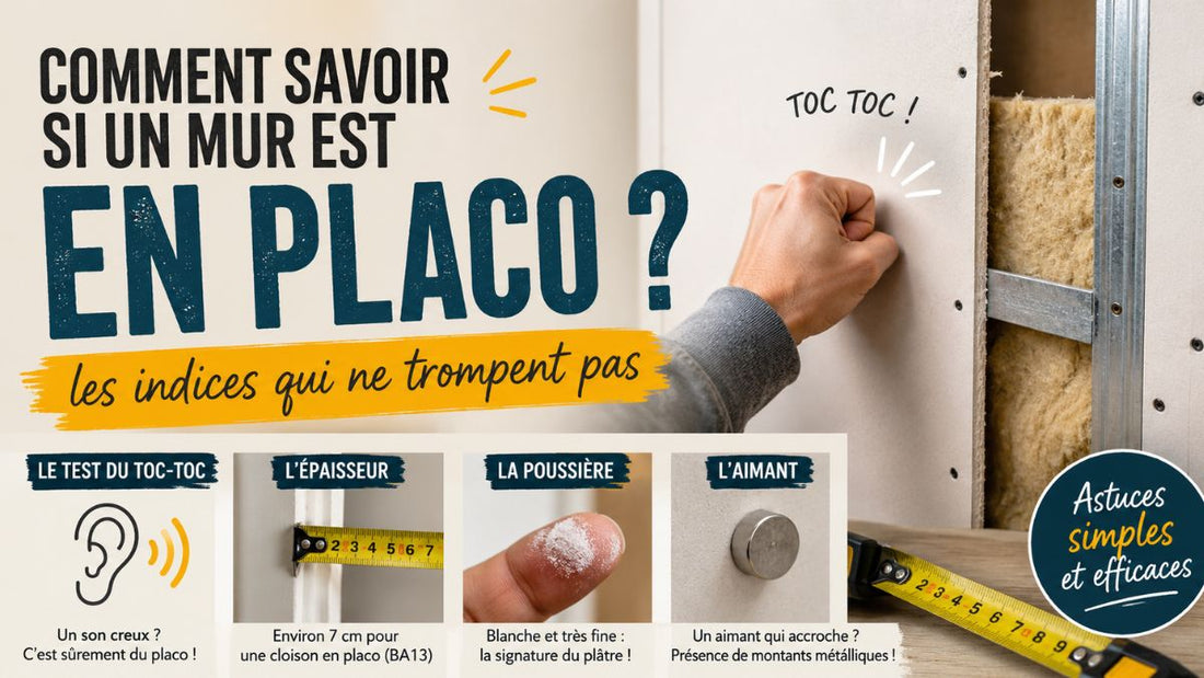 Comment savoir si un mur est en placo ?