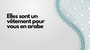 Elles sont un vêtement pour vous en arabe