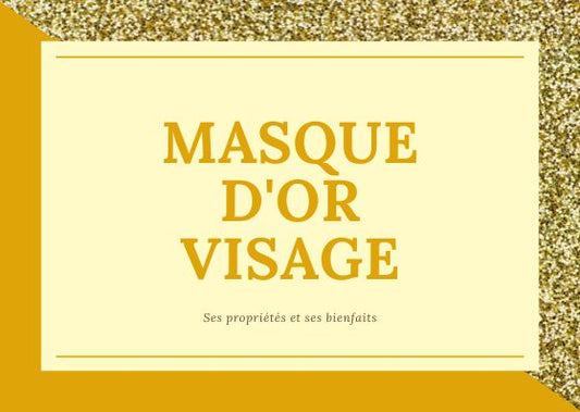 masque d'or pour visage