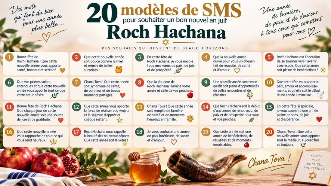 20 modèles de SMS pour souhaiter un bon nouvel an juif - Roch Hachana 