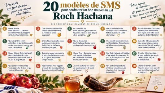 20 modèles de SMS pour souhaiter un bon nouvel an juif - Roch Hachana 