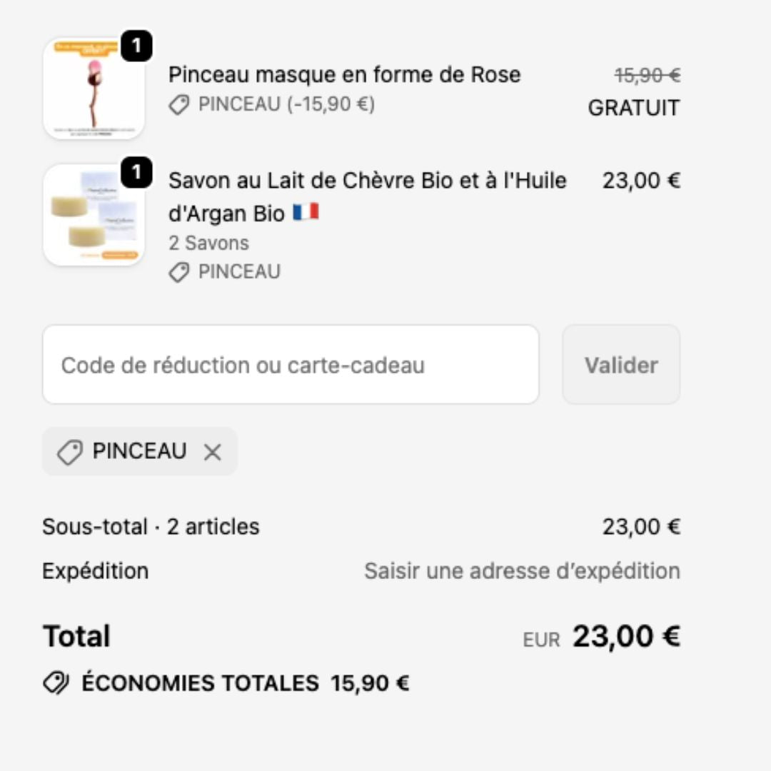 Pinceau masque en forme de Rose